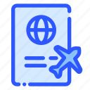 passport, travel, document, identification, visa