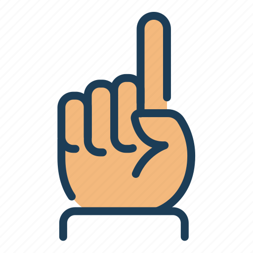 Monotheism, hand, gesture, finger, pointing icon - Download on Iconfinder