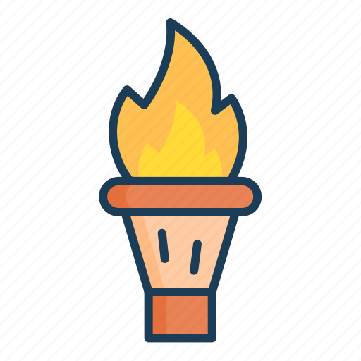 Torch, fire, flame, light, carnival icon - Download on Iconfinder