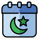 calendar, eid al adha, islam, cultures, moon, star, religion