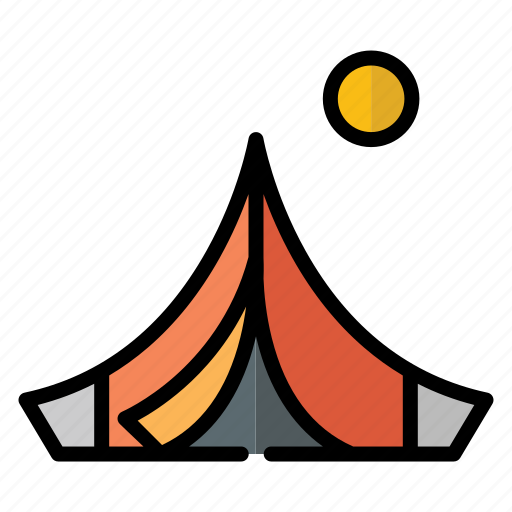 Jaima tent, tent, desert, camping, travel, moon, forest icon - Download on Iconfinder