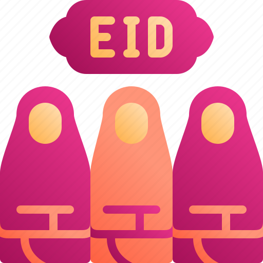 Eid, muslim, pray, religious, women icon - Download on Iconfinder