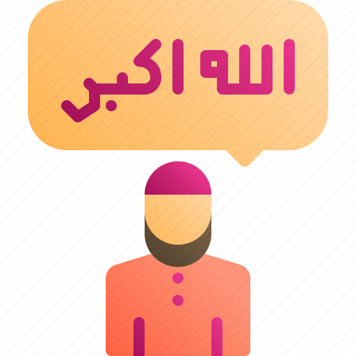 Al, eid, fitr, man, month, muslim, takbir icon - Download on Iconfinder