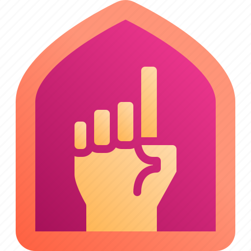 Creed, hand, islam, muslim, tawheed icon - Download on Iconfinder
