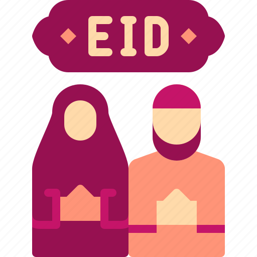 Al, avatar, couple, eid, fitr, greeting, muslim icon - Download on Iconfinder