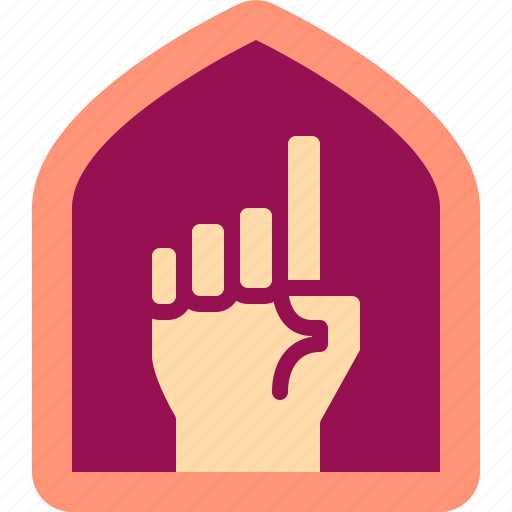 Creed, hand, islam, muslim, tawheed icon - Download on Iconfinder