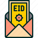 eid, envelope, gift, greeting, money