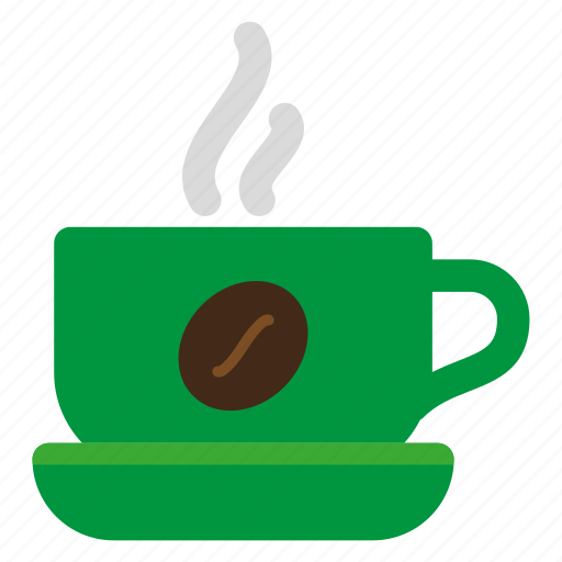 Cafe, coffee, cup, drink, green icon - Download on Iconfinder