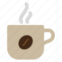 bean, coffee, cup, hot
