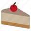 cake, cheesecake, cherry, dessert 