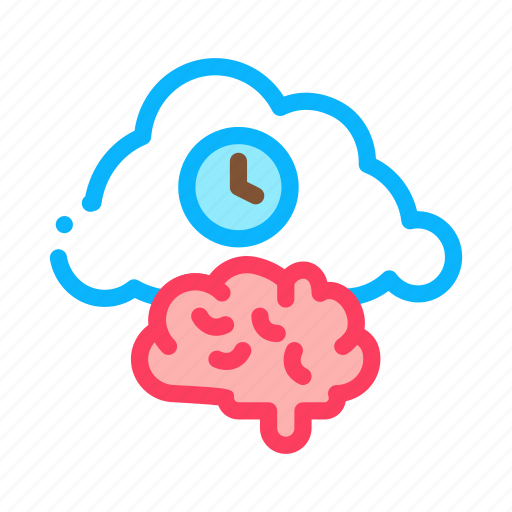 Brain, clock, cloud icon - Download on Iconfinder