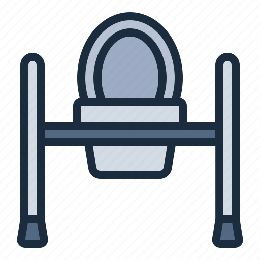 Healthcare, hygiene, elder, disability, facility, over toilet aid, toilet icon - Download on Iconfinder