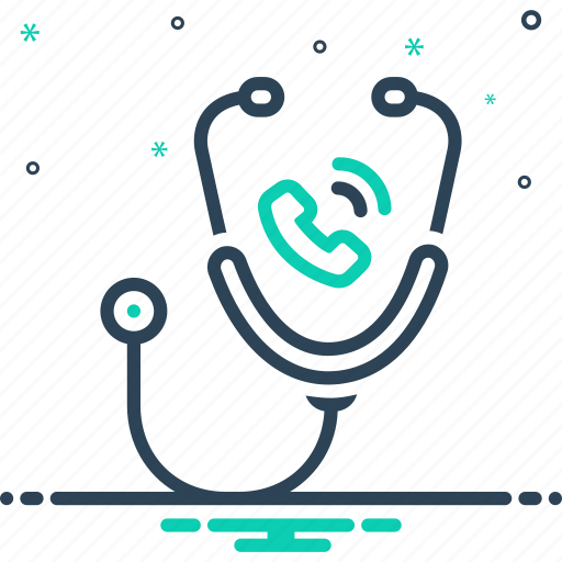 Call the doctor, stethoscope, doctor, call, calling, phone call, consultation icon - Download on Iconfinder