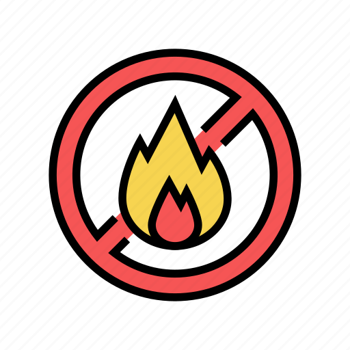 Fire, burning, prohibition, child, life, safety icon - Download on Iconfinder