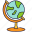 globe, geography, education, earth, planet, grid, maps, flags, location 