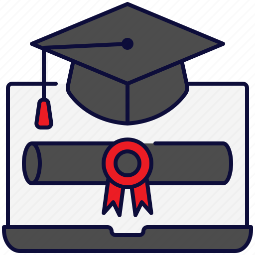 Graduation, diploma, degree, elearning, online icon - Download on Iconfinder