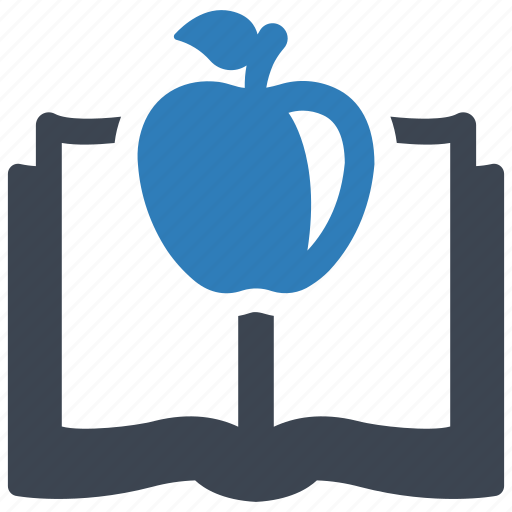 Apple, books, education, knowledge, learning icon - Download on Iconfinder
