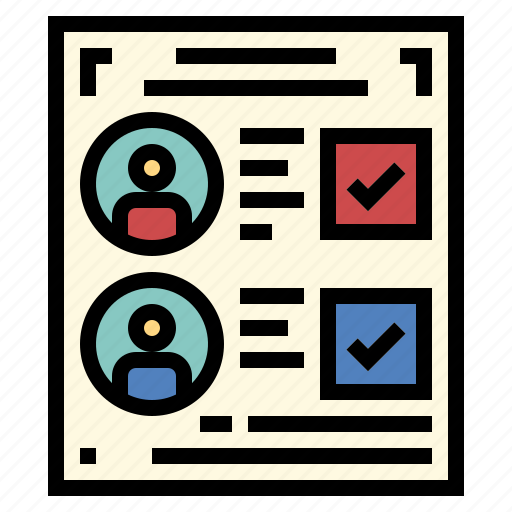 Election, list, paper, voting icon - Download on Iconfinder