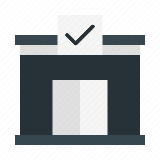 Polling station, polling place, building, architecture and city, elections, voting, vote icon - Download on Iconfinder