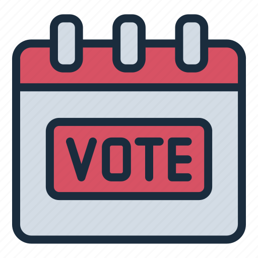 Calendar, date, vote, politic, politician, election, event icon - Download on Iconfinder
