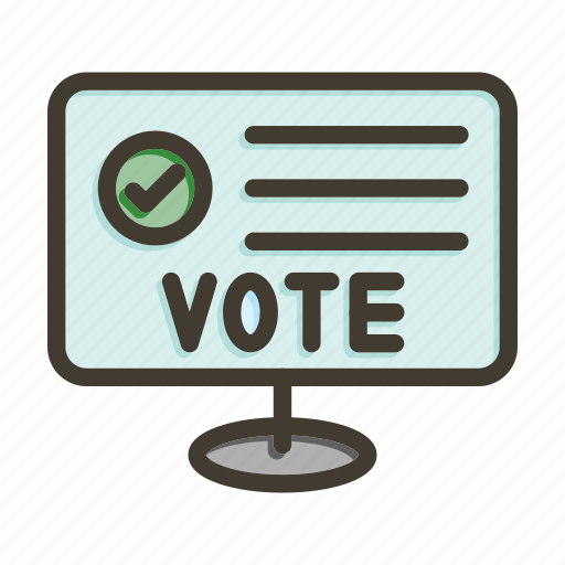 Online voting, computer, democracy, elections, voting icon - Download on Iconfinder