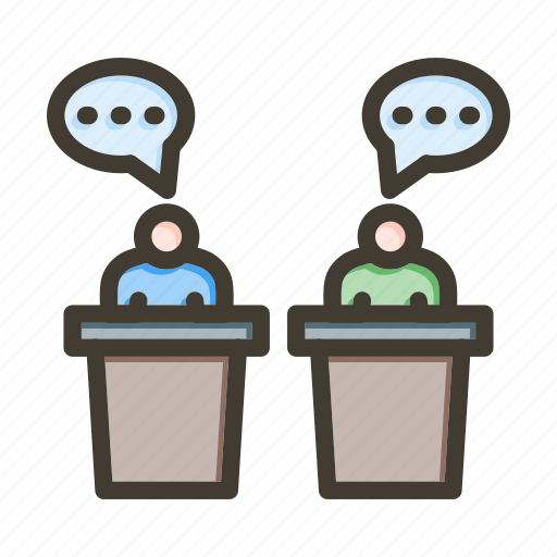 Debate, conversation, talking, elections, politics icon - Download on Iconfinder