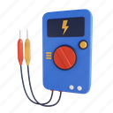 multimeter, voltage, electric, tool, electrical, electrician, electricity, equipment, technician