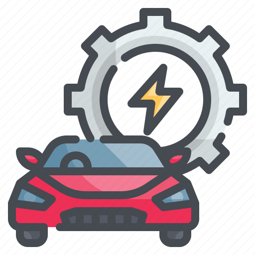 Setting, electric, gear, technology, transport icon - Download on Iconfinder