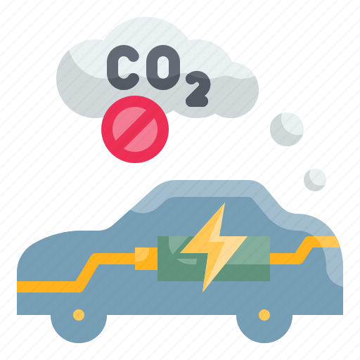 Pollution, no, carbon, electric, car icon - Download on Iconfinder