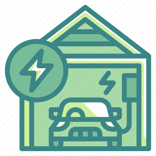 House, energy, charging, station, charger icon - Download on Iconfinder