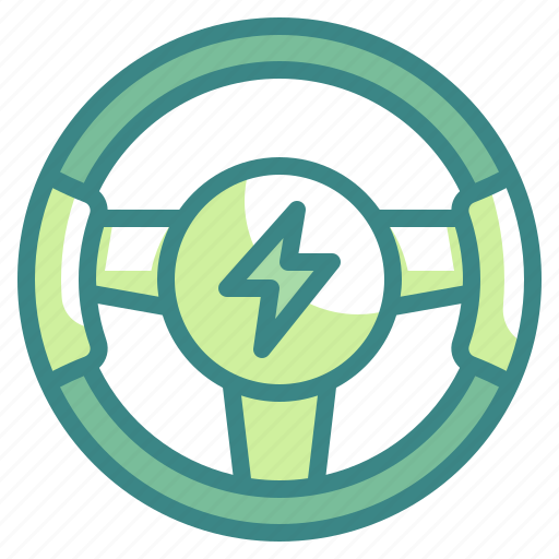 Steering, wheel, electric, driving, auto icon - Download on Iconfinder