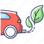 biofuel, eco friendly vehicle, zero emissions, zero emissions icon 