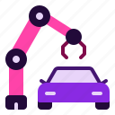 assembly, car, factory, hand, robot
