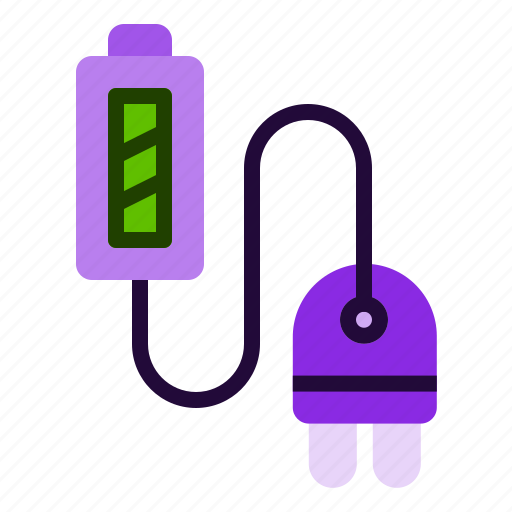 Battery, electrical, energy, plug, rechargeable icon - Download on Iconfinder