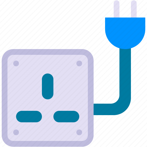 Plug, electric, electronics, socket, technology, sockets icon - Download on Iconfinder