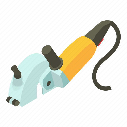 Construction, device, electric, isometric, object, sander, yellow icon - Download on Iconfinder