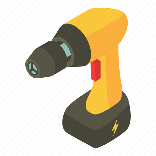 Battery, electric, equipment, handle, isometric, object, screwdriver icon - Download on Iconfinder