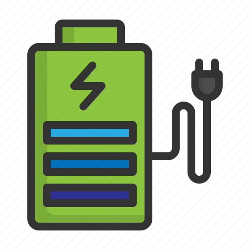Battery, charge, electric, electricity, energy, plug, power icon - Download on Iconfinder
