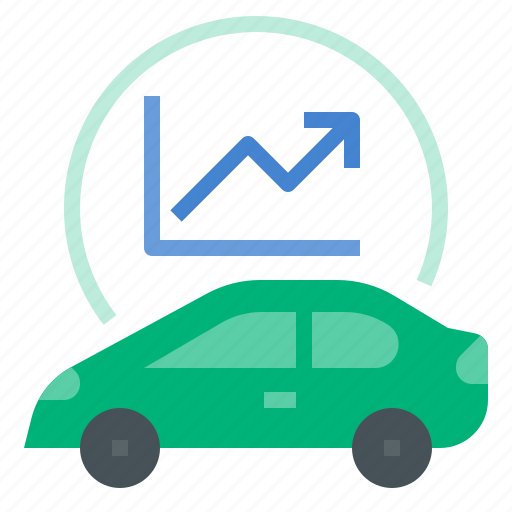 Vehicle, automobile, hybrid, car, electric vehicle market growth, electric car, market growth icon - Download on Iconfinder