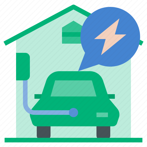 Charging, power, charger, electric, automobile, home charging station, electric vehicle icon - Download on Iconfinder