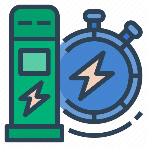 Automobile, station, power, charge, ev, charging takes long time, ev charging icon - Download on Iconfinder