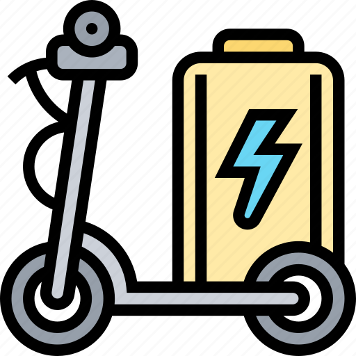 Scooter, electric, rechargeable, vehicle, transportation icon - Download on Iconfinder