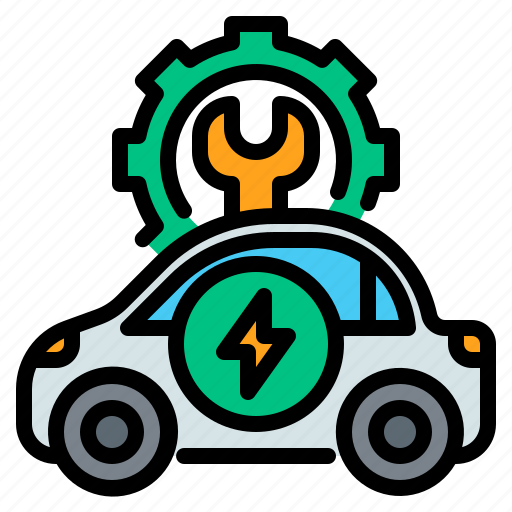 Electric, vehicle, ev, car, automotive, service, repair icon - Download on Iconfinder