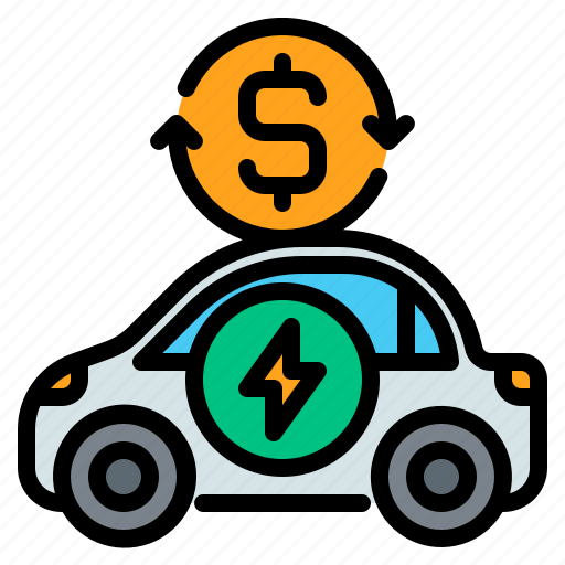 Electric, vehicle, ev, car, hybrid, automotive, save icon - Download on Iconfinder