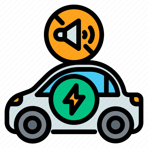 Ev, car, hybrid, noise, no, sound, silence icon - Download on Iconfinder