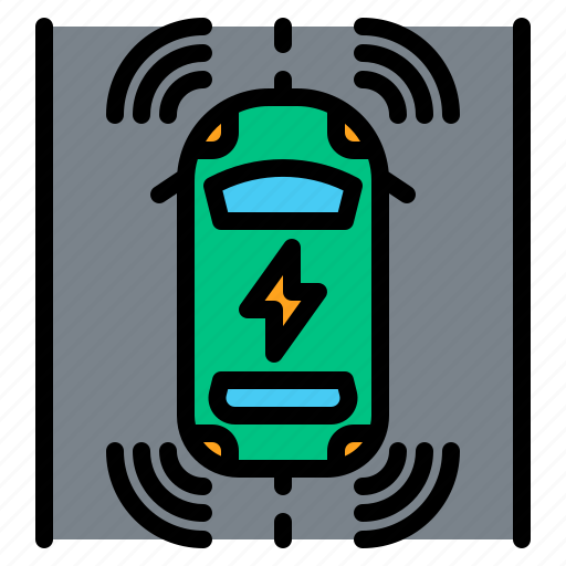 Electric, car, auto, pilot, driving, lane, vehicle icon - Download on Iconfinder