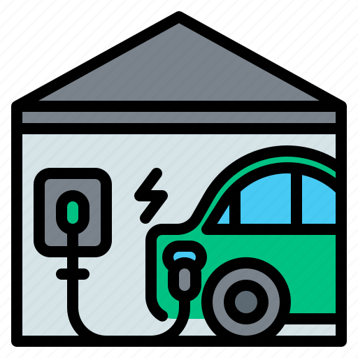 Ev, charging, home, charger, installation, electric, car icon - Download on Iconfinder