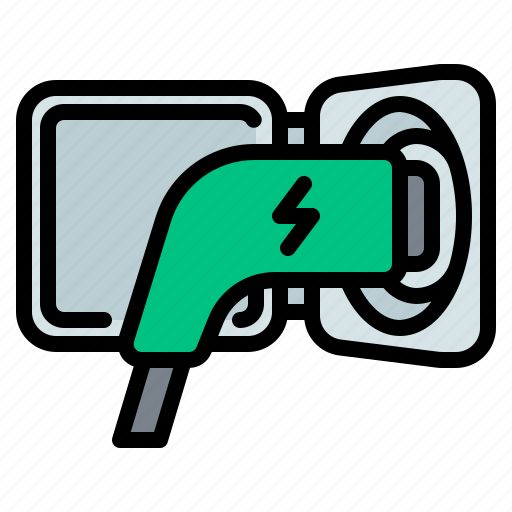 Ev, charger, cable, electric, car, vehicle, charging icon - Download on Iconfinder
