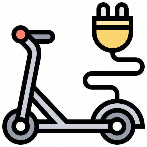 Bicycle, charge, electric, power, scooter icon - Download on Iconfinder