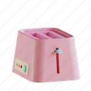 toaster, soft, pink, kitchen, cooking, machine, appliance 